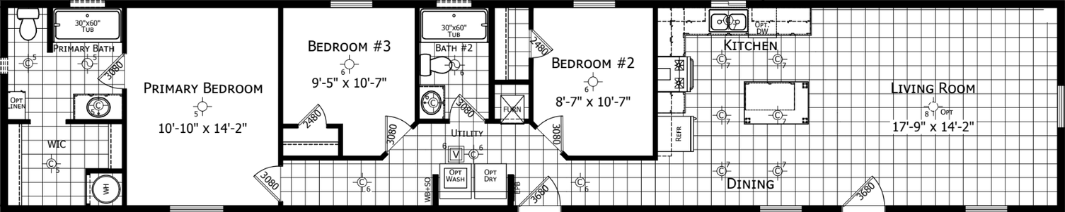 Winchester 1676h32a6g floor plan home features