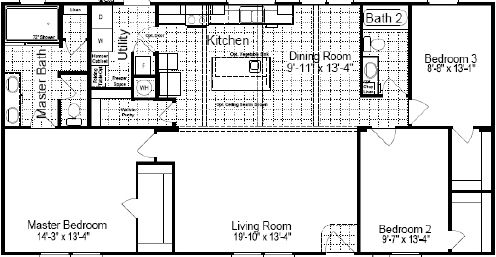 Fantasy island 28543f floor plan home features