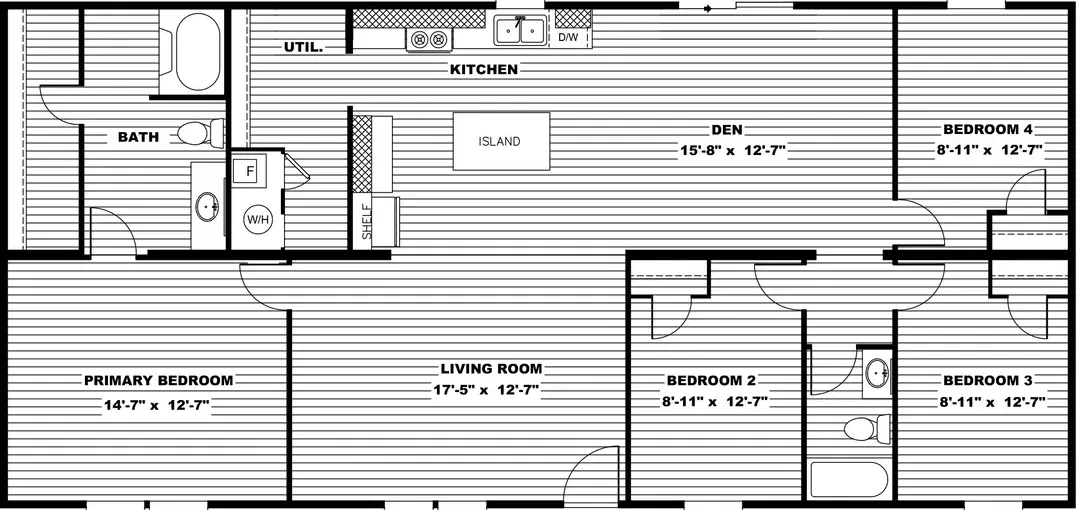 Marvel 4 floor plan home features