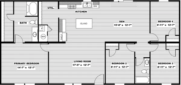 Marvel 4 floor plan home features
