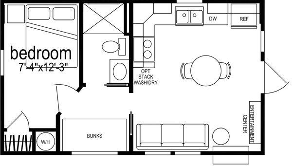 Shore park d803 floor plan home features