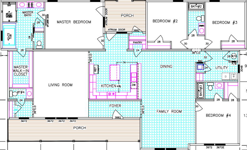 Cypress lake ii floor plan home features