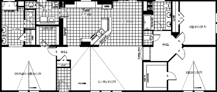 K3070a floor plan home features