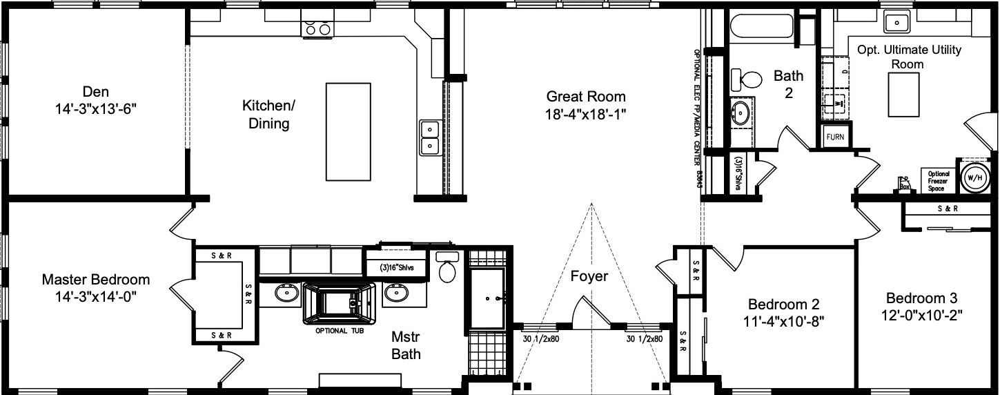 Seavannah floor plan home features