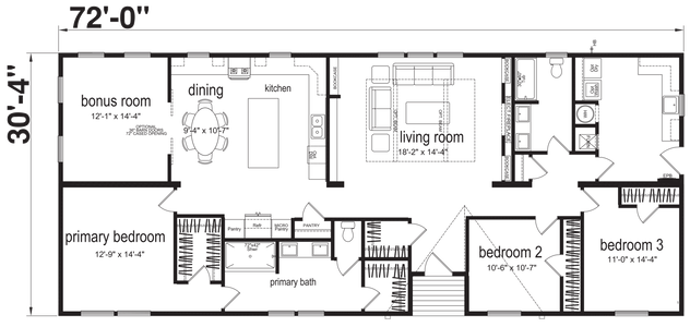 Delta floor plan home features