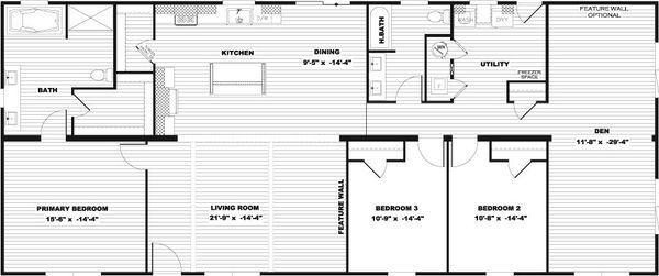 Farm 4 flex elite den floor plan home features