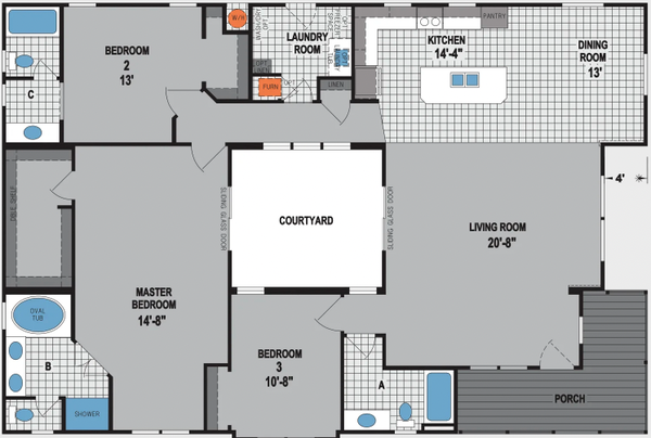 Sunset ridge-k575g hero and floor plan home features