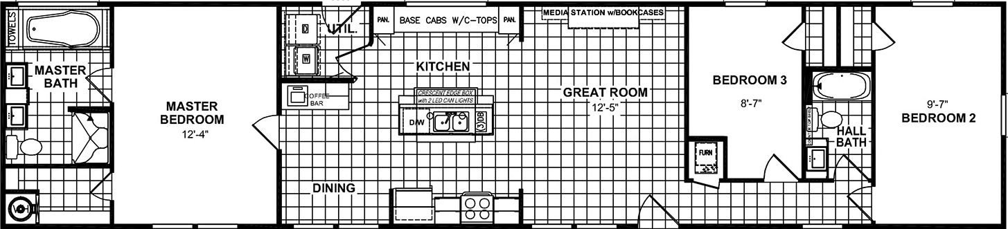 Sundown sanctuary k76p floor plan home features