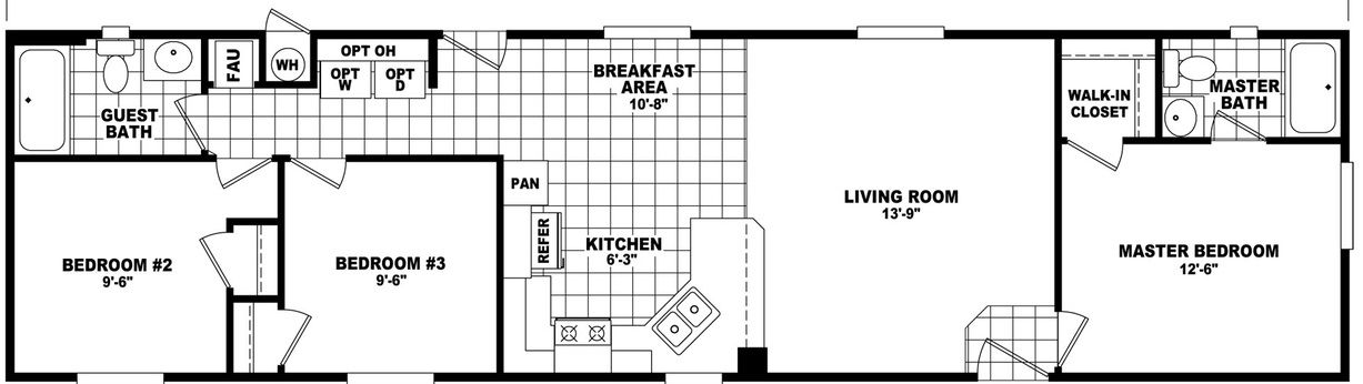 Economy Plus 16603B Floor Plan