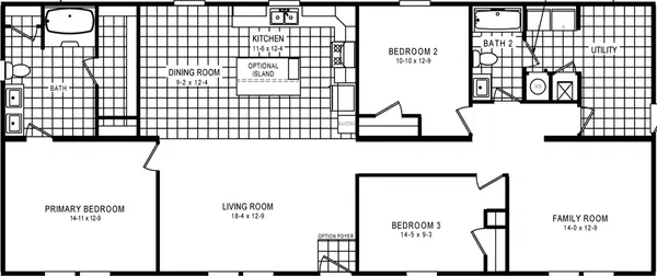 Park avenue floor plan home features