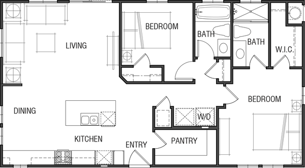 The berkeley floor plan home features