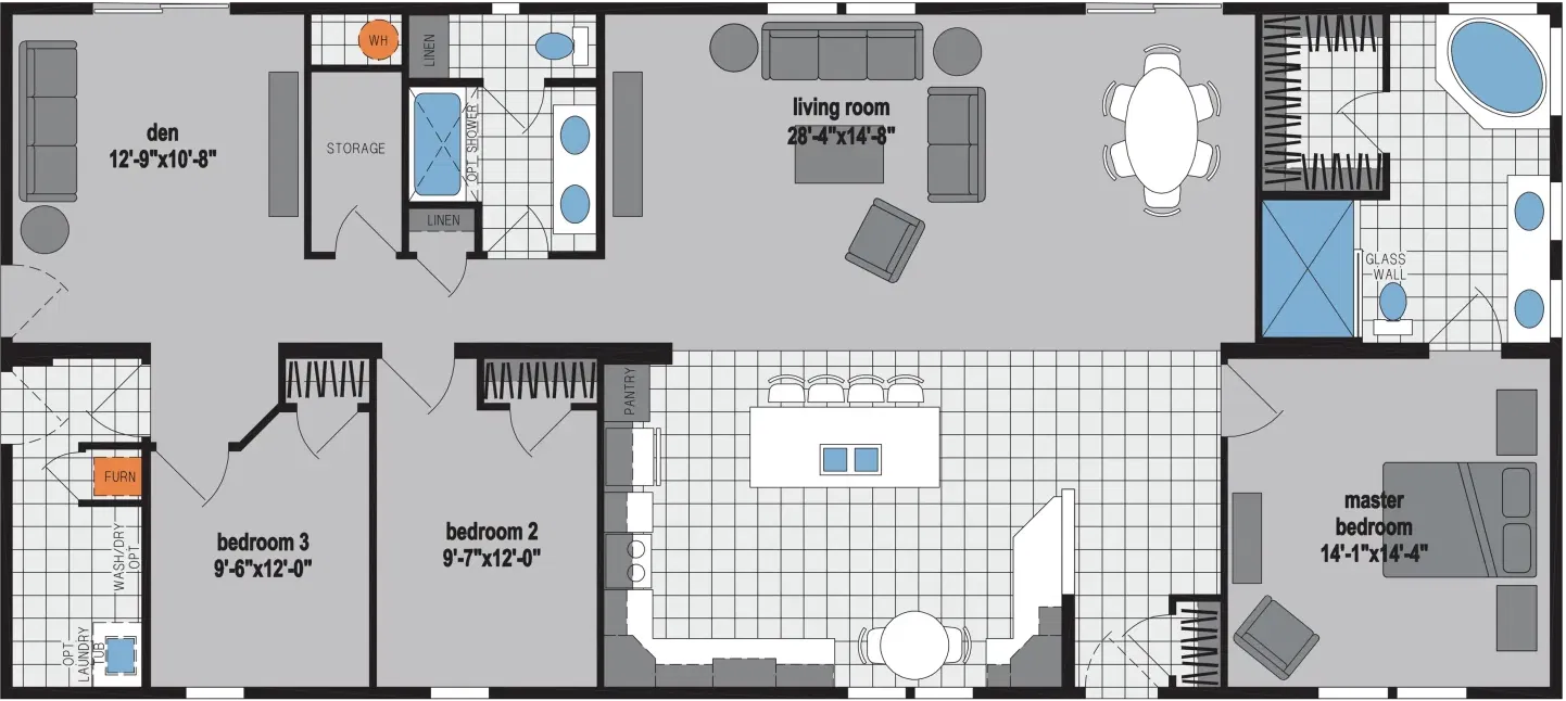 Skyliner 6363b floor plan home features