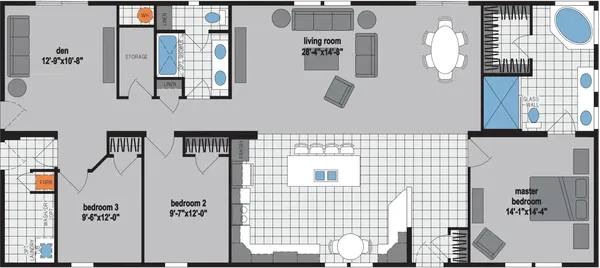 Skyliner 6363b floor plan home features