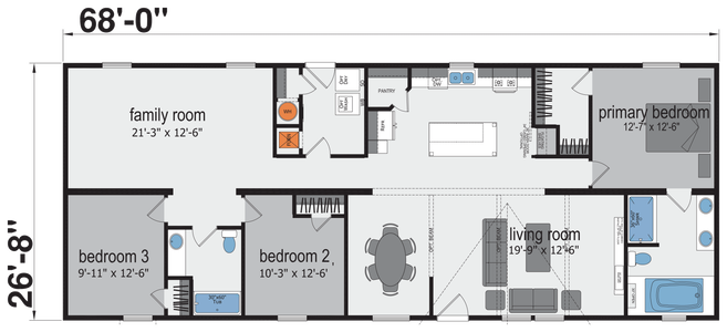 Cornerstone floor plan home features