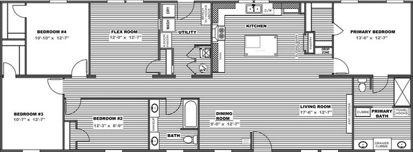The farmhouse breeze 72 floor plan home features