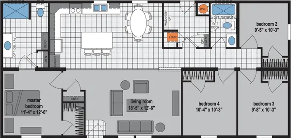 Prairie dune 8831 floor plan home features
