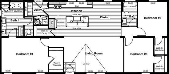 Coltrane floor plan home features