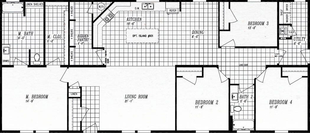 Columbia River Multi-Section 2028 Floor Plan