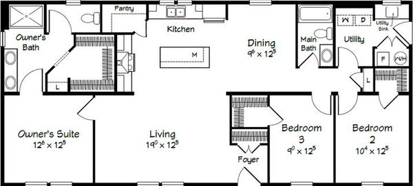 Evolution series chester model 2858 floor plan home features
