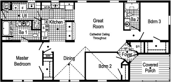 Astro creations modular 3am2023-p floor plan home features