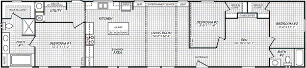 Pinnacle 18763p floor plan home features