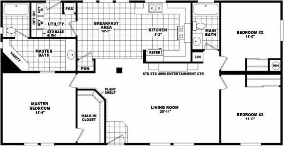 Hd2852a floor plan home features