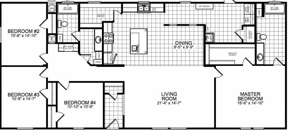 Dillon floor plan home features