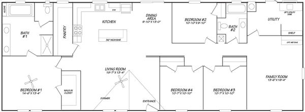 Emerald 28764a floor plan home features