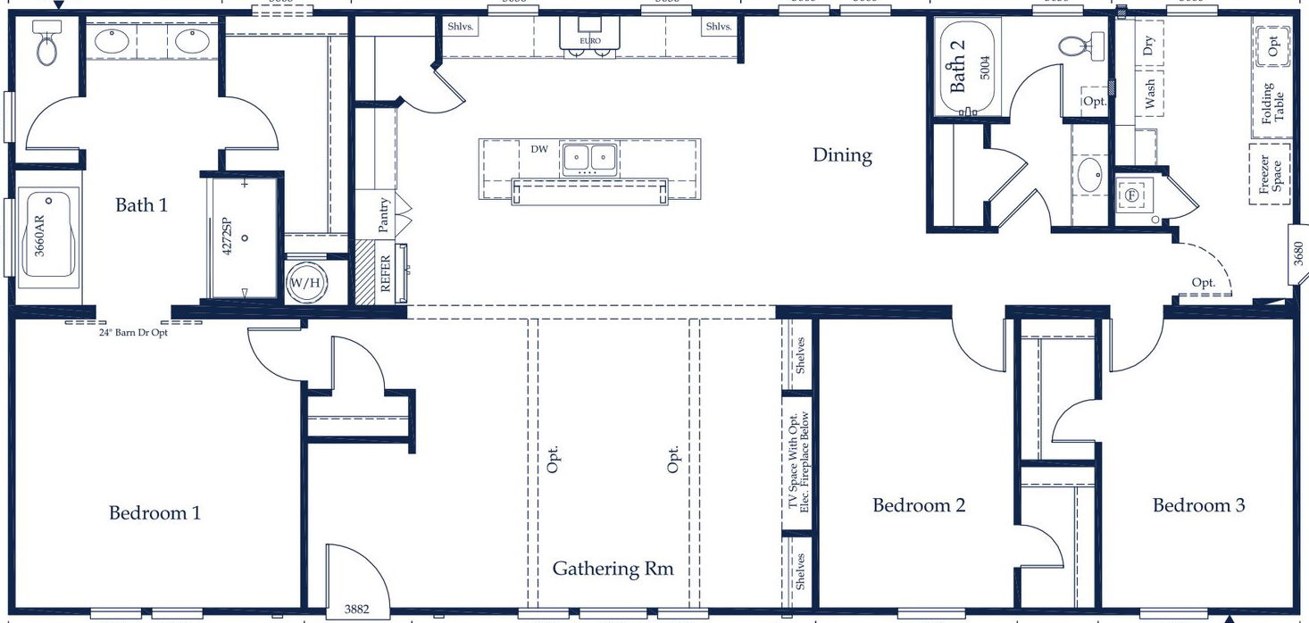 Houston floor plan home features