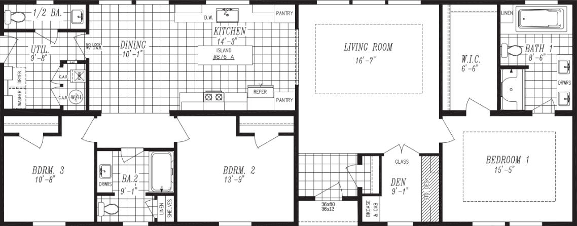 Majestic Collection 9602-S Floor Plan