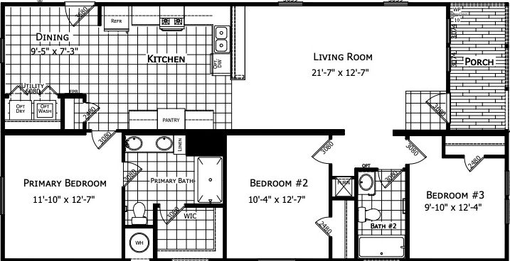 Cs2852e floor plan home features