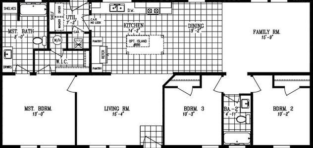 Columbia river multi-section 2022 floor plan home features