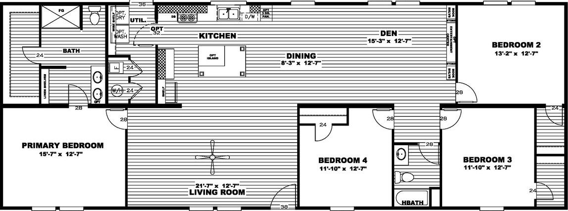 The choice floor plan home features