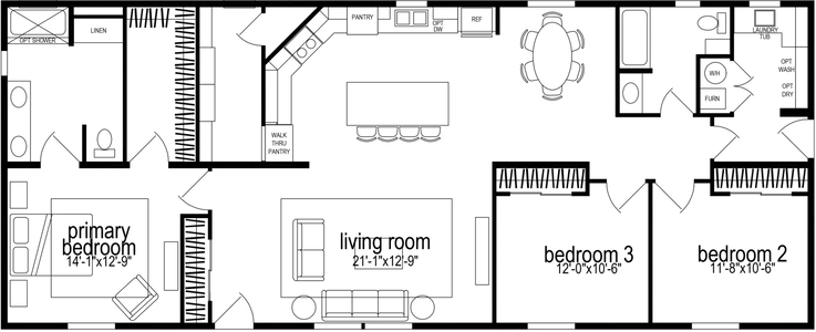 Hillcrest g869 floor plan home features