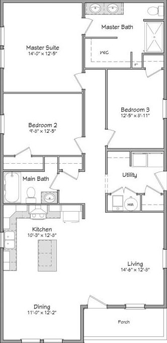 Independence series huntington 28' floor plan home features