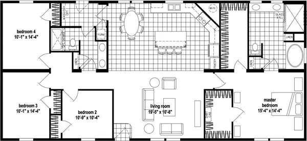 Skyliner 6301b floor plan home features