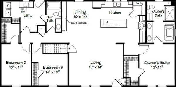 Evolution series taft model 3260b floor plan home features