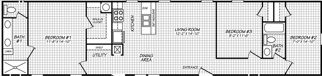 Landmark 16663c floor plan home features