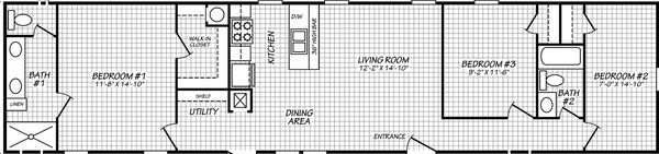 Landmark 16663c floor plan home features