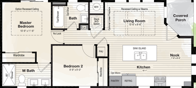 Coronado 2042b floor plan home features