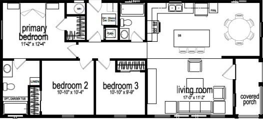 Calimesa 6027 floor plan home features