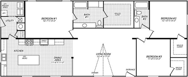 Buckhorn 28663s floor plan home features