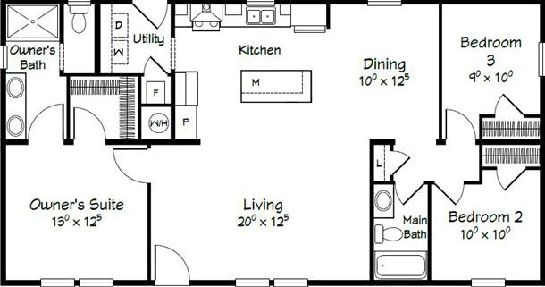 Evolution series monroe ii model 2850 floor plan home features