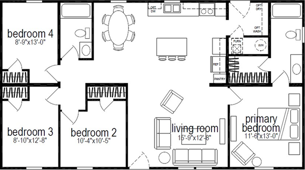 Millcreek 4400 floor plan home features