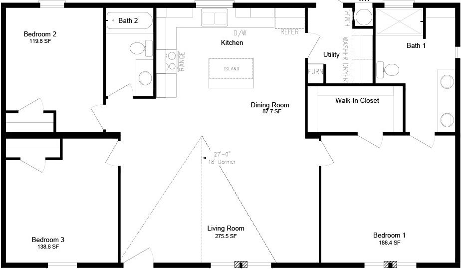 Emerald 28483a floor plan home features