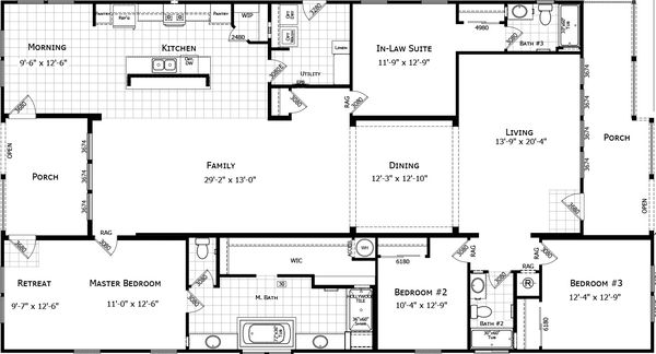 Casita floor plan home features