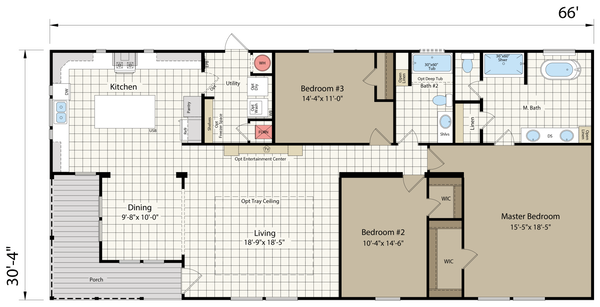 Innovation 3266f floor plan home features