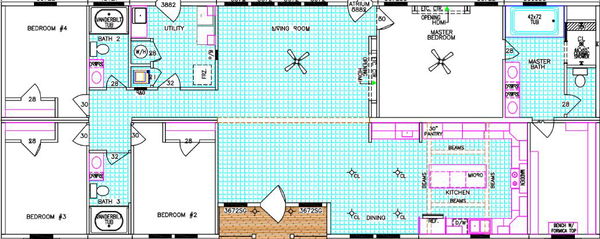 Lake charles floor plan home features
