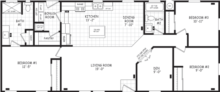 Edge 24563a floor plan home features