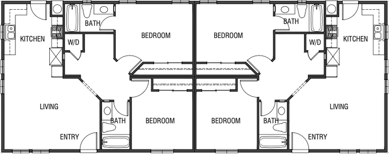 The glacier floor plan cropped home features